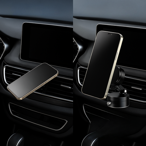 Car Phone Support – Rotating Magnetic Mount and Secured