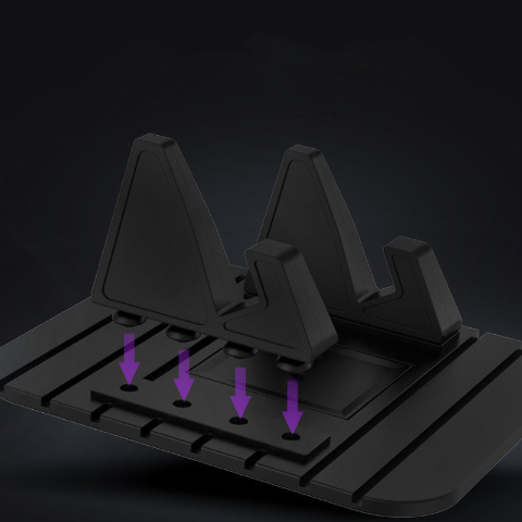 תמיכה נגד החלקה לטלפון – אחיזה מושלמת על לוח המחוונים