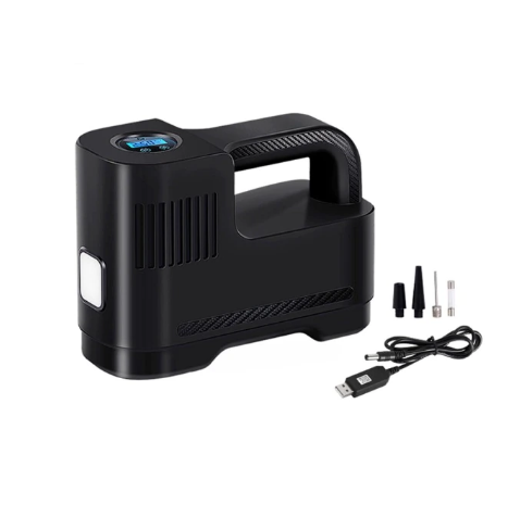 Compresseur D’Air Portable Numérique 12V Avec Lampe LED — Sécurité Et Utilisation De Nuit