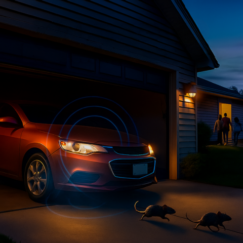 Repelente Ultrasónico para Coche — Protección Antirroedores Eficaz