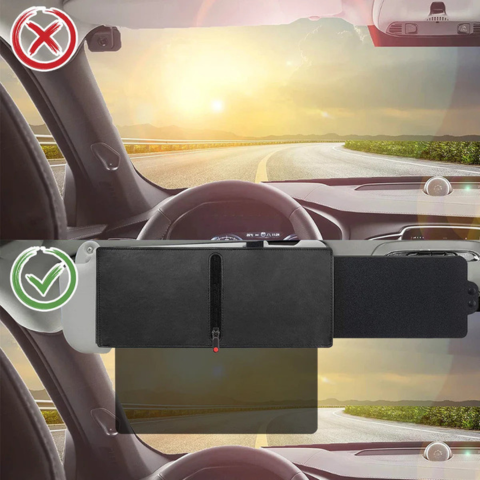 Car Sunshade Extension — Anti-Glare Protection
