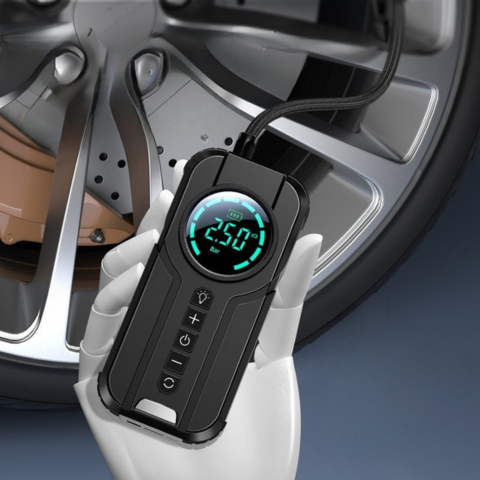 Prenosný vzduchový kompresor – Displej LED s vysokou presnosťou