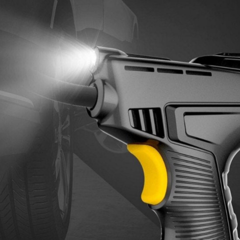 Przenośna sprężarka powietrza — Inteligentna pompka z wyświetlaczem LCD