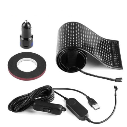 Schermo LED Animato Per Auto – Messaggi Ed Emojis Personalizzati