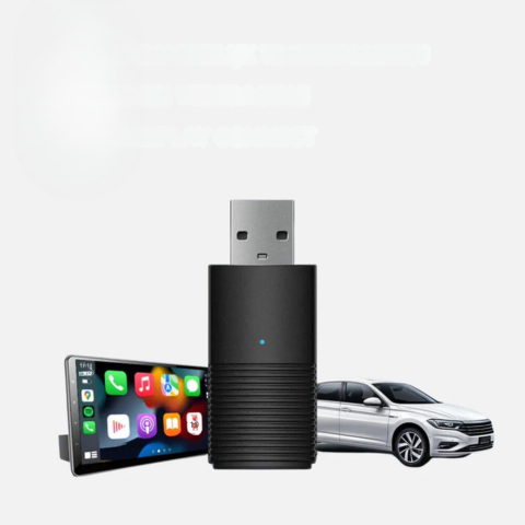 Langaton CarPlay-sovitin — Yhteensopiva iOS:n ja Android Auton kanssa