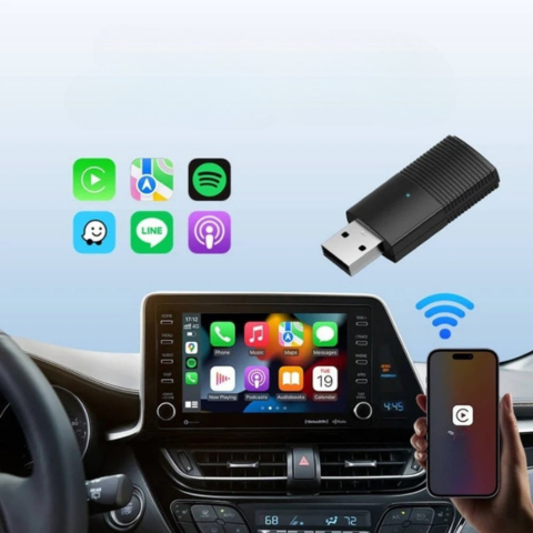 ワイヤレス CarPlay アダプター – OEM システム用自動接続