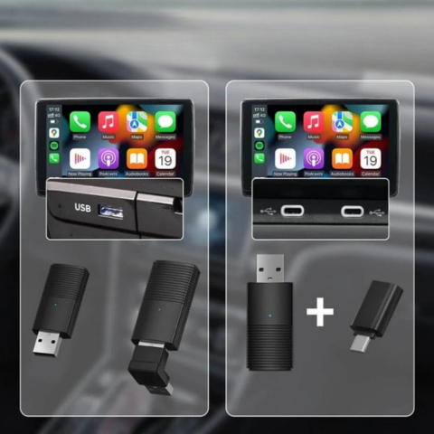 ワイヤレス CarPlay アダプター – OEM システム用自動接続