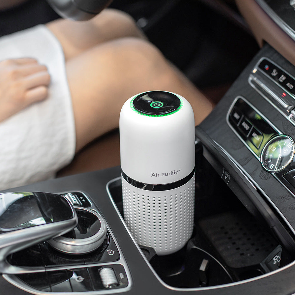 Purificator de Aer pentru Mașină Portabil – Ionizator Silențios & Reîncărcabil USB