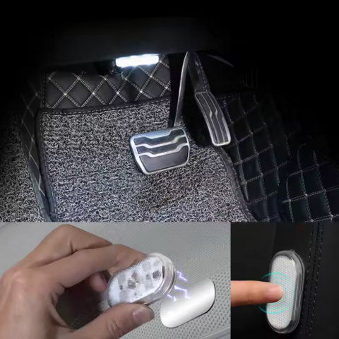 תאורת LED חכמה לרכב – מגע וללא חוטים