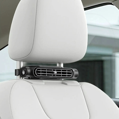 車の座席用ファン - ヘッドレストへの取り付け