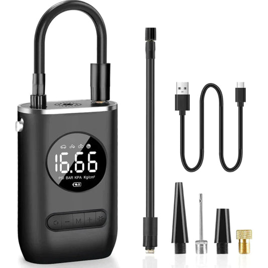 Pompa per Pneumatici Portatile — Gonfiaggio Veloce e Facile Ovunque