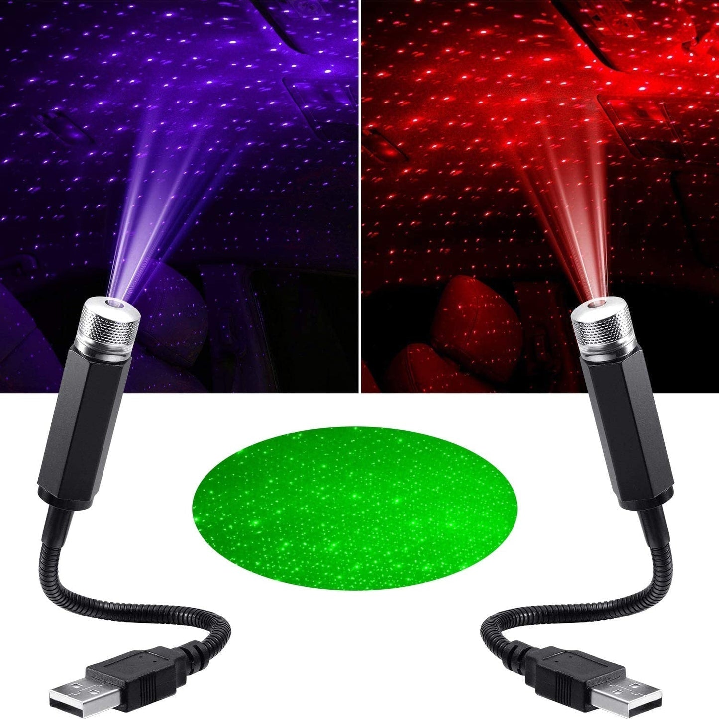 Oświetlenie LED Gwiezdne Do Dachu Samochodu — Magiczna Nocna Atmosfera