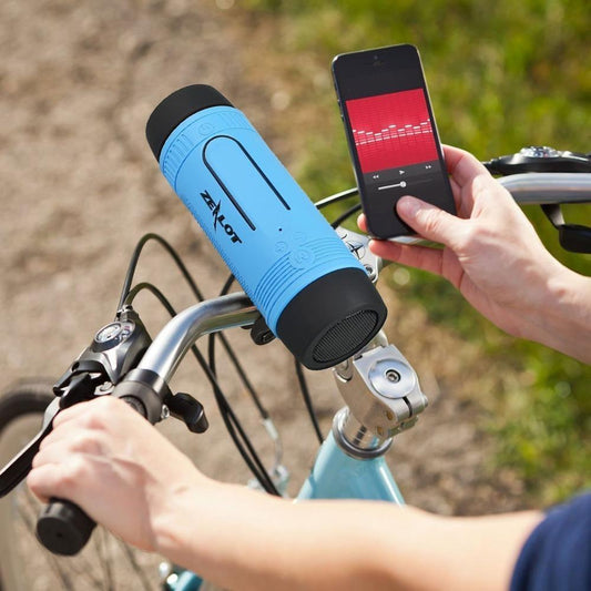 Bluetoothスピーカー付き自転車ライト — 1台で照明と音楽 