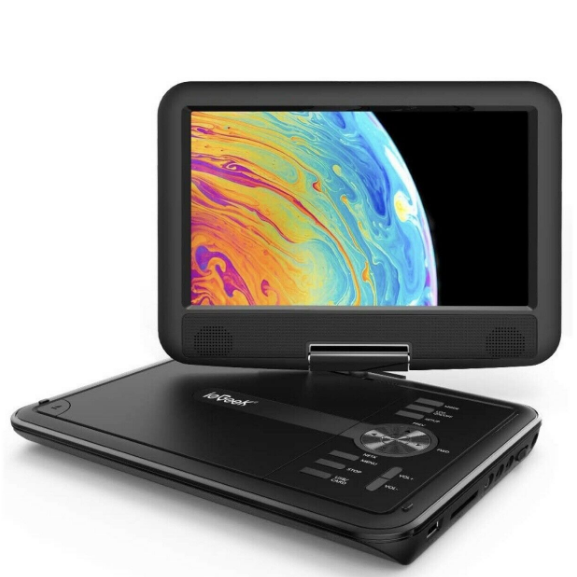 Draagbare DVD-speler met SD- en USB-poort — Helder en praktisch scherm 