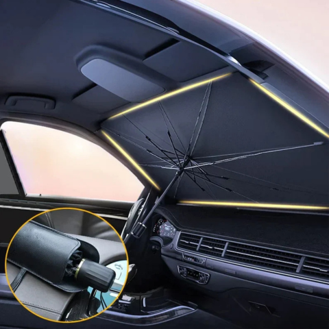Pare-Soleil Compact Pour Pare-Brise – Installation Rapide Et Efficace