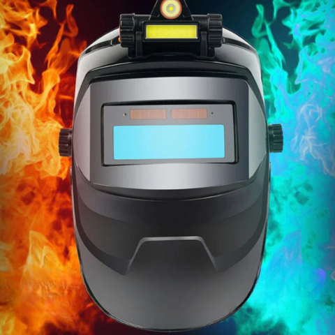Masque De Soudage Auto-Obscurcissant Avec Lampe Frontale