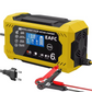 Slimme Auto Acculader 12V/24V - LCD Weergave & Automatische Bescherming 