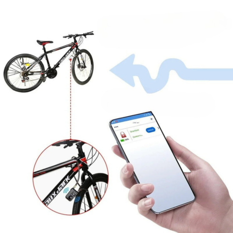 アラーム110dBとアプリによる制御を備えた自転車用インテリジェントロック — 信頼性の高い現代的な保護 