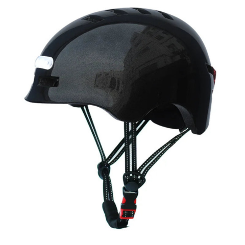 Casco da bici urbano – Con illuminazione LED anteriore e posteriore 