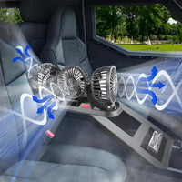 Μίνι Αερόψυκας Τριπλής Κεφαλής – Ιδανική Δροσιά στο Αυτοκίνητο 