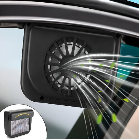 車用ソーラーファン – 即座の涼しさ 
