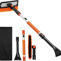 Cepillo de Nieve y Rascador de Auto — Mango Ajustable y Desmontable 