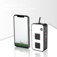 Prevodník prúdu do auta – Rýchle sieťové zásuvky a USB porty 