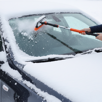 Cepillo de Nieve y Rascador de Auto — Mango Ajustable y Desmontable 