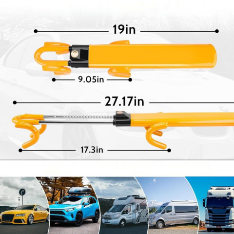 自動車用ハンドルロック — 鍵付きの強化セキュリティ 