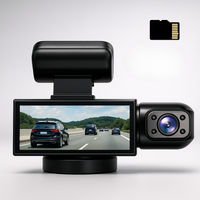 Dashcam Dubbel Full HD Bil - Nattvision + Inre Kamera 