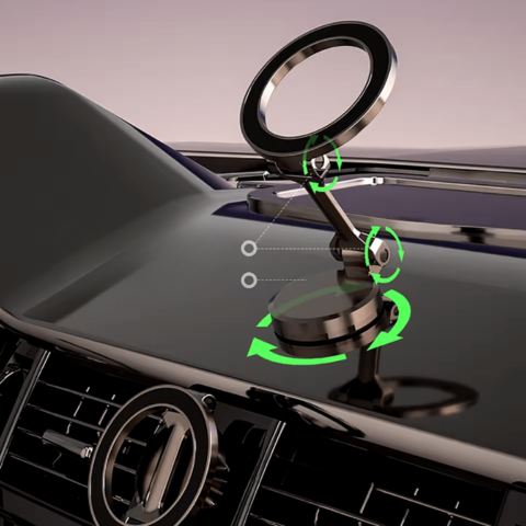 Støtte Telefon Magnetisk 360° Til Bil – Ultra-Stabil Montering 