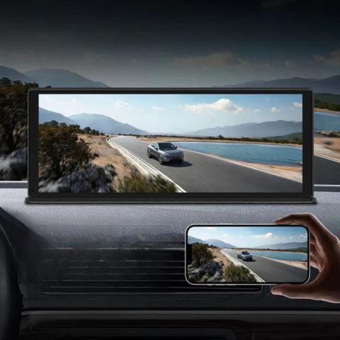 Οθόνη αφής 11,3 ιντσών με 4K Dashcam και κάμερα οπισθοπορείας 1080p - Εξαιρετικά καθαρή εικόνα και ομαλή οδήγηση