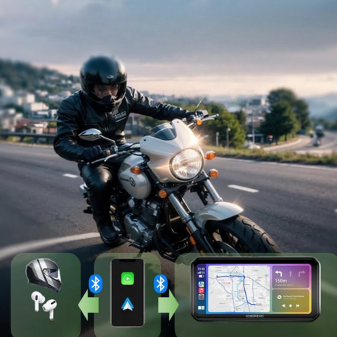 شاشة Moto CarPlay مقاس 6.3 بوصة - واجهة حديثة وقيادة آمنة