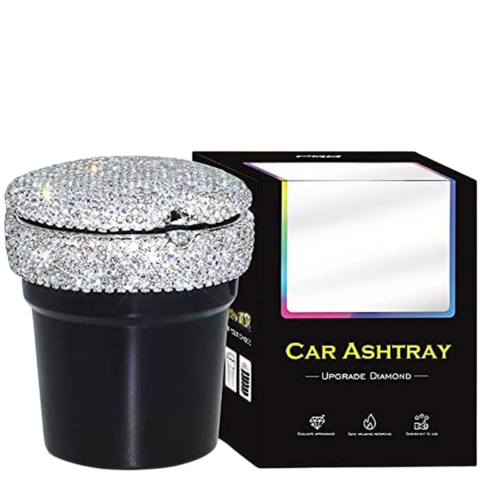 Loistava mini auton tuhkakuppi - tyylikäs muotoilu ja savun kestävä sulkeminen