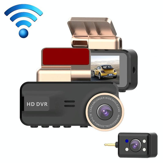 HD 1080p Dashbordkamera med nattsyn og WiFi — Full sikkerhet og overvåking 