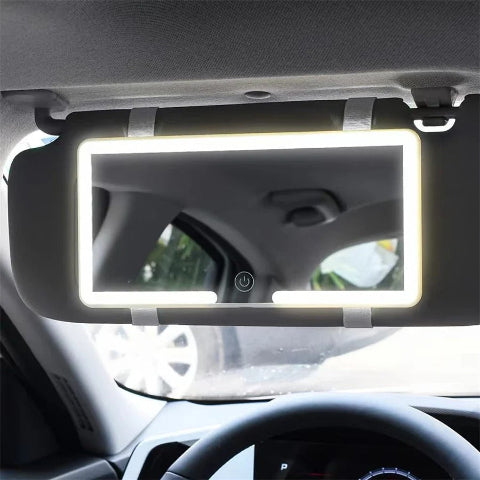 Car Mirror With LED Lighting – Adjustable Brightness Levels 